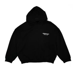 🔥🔥 Essential Fear of God Black fleece Hoodie (FW24) - XL